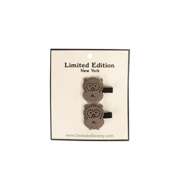 Perforated Leather Designed Clip 2-Pack