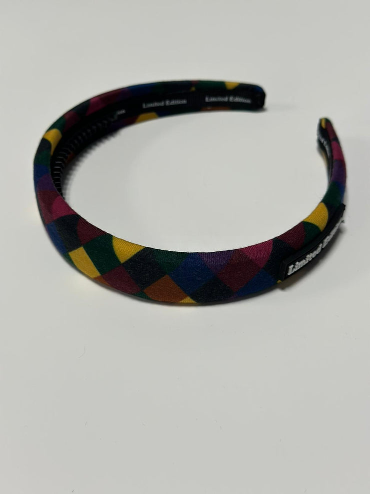 Argyle print Headband-Multi