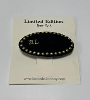 Embelleshed Pearl Clip-Black