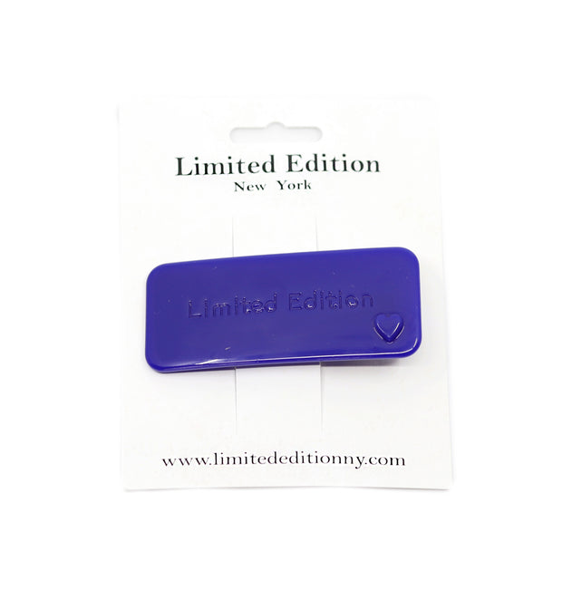 Acetate Hair Clip - Cobalt