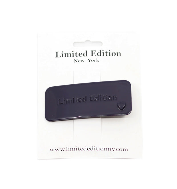 Acetate Hair Clip - Navy