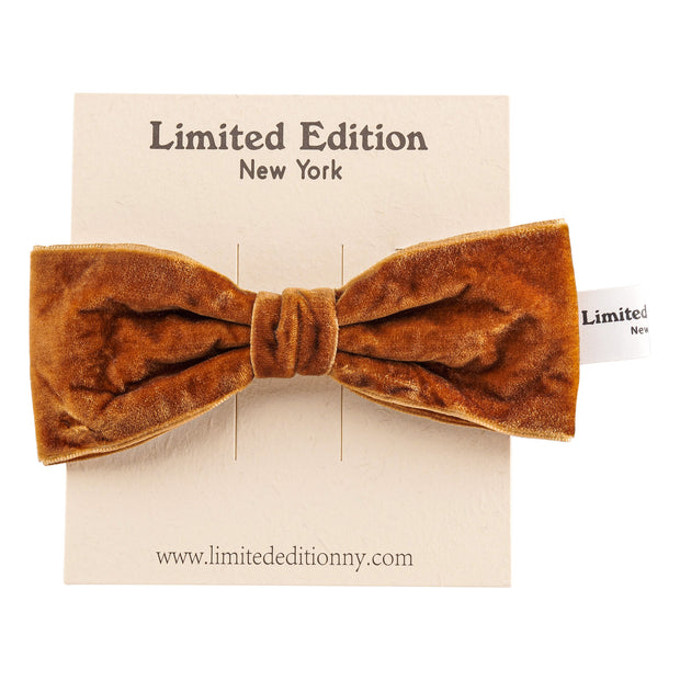 Velvet Pony Hair Tie - Brunette