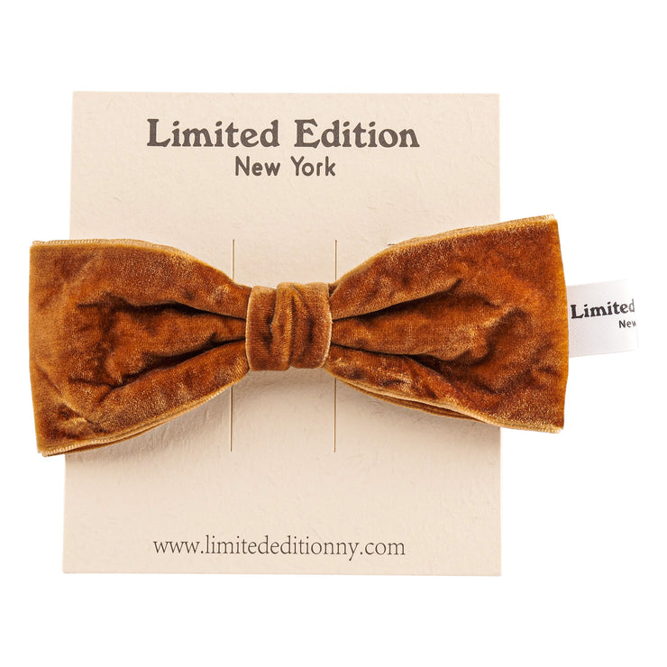 Velvet Pony Hair Tie - Brunette