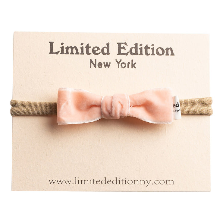 Velvet Baby Headband - Soft Pink