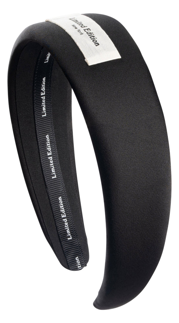 Satin Headband - Black