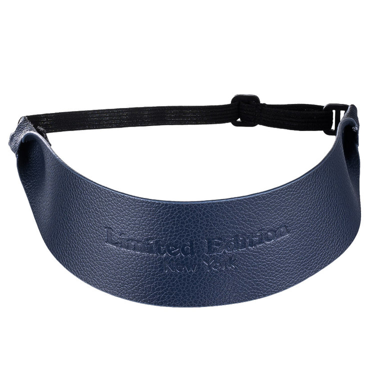 Vegan Leather Toddler Headband - Navy