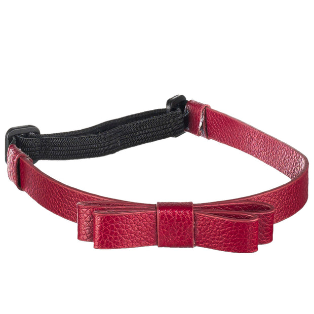 Vegan Leather Baby Headband - Brick Red