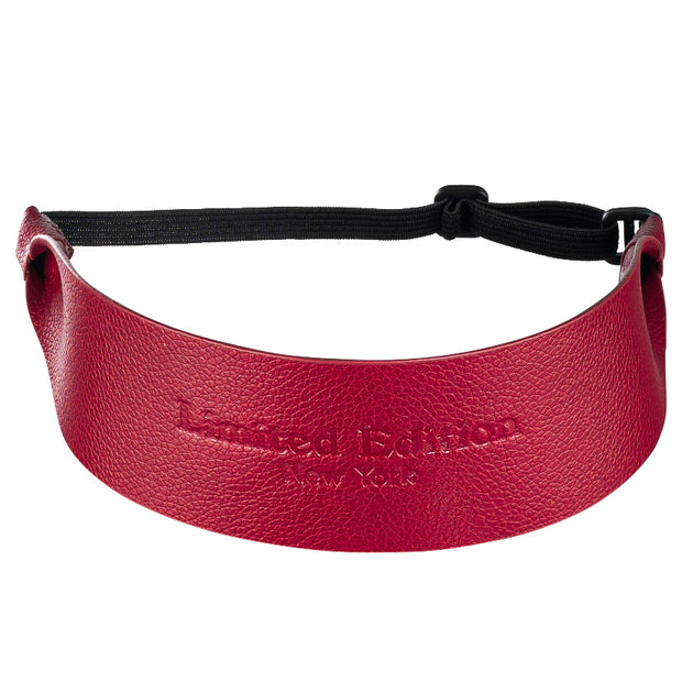 Vegan Leather Toddler Headband - Brick Red