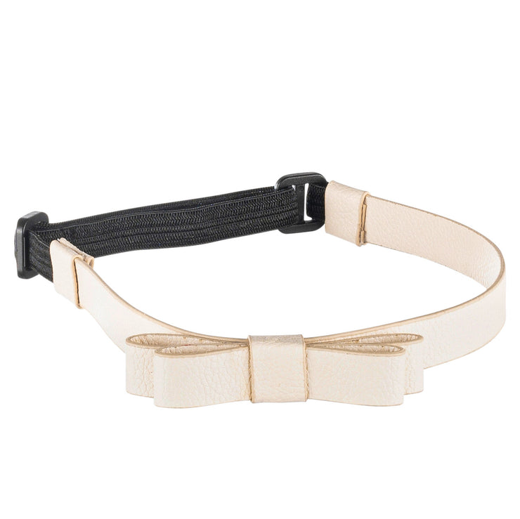 Vegan Leather Baby Headband - Vanilla