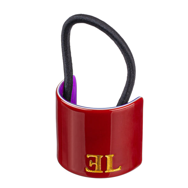 Acetate Teens Hair Tie - Brick Red